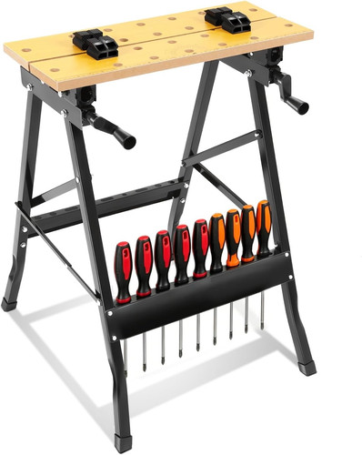Folding workbench vise - folding, w/vise
