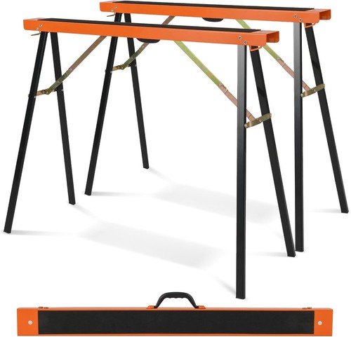 Folding saw horses - saw, pair